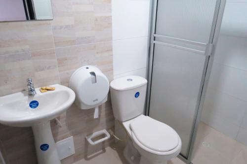 Ванная комната в Hotel Plaza Roma