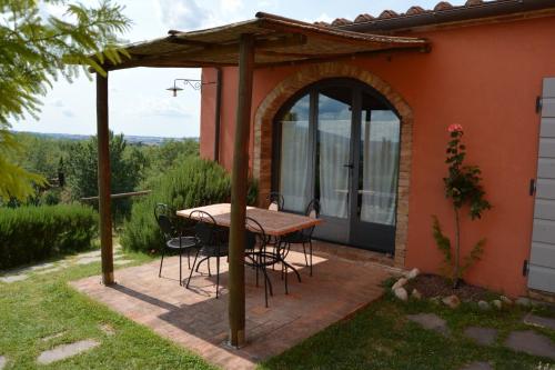 Ein Balkon oder eine Terrasse in der Unterkunft Podere Benintendi