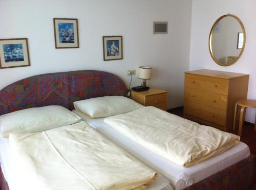 Cama o camas de una habitación en Seehaus Jamek