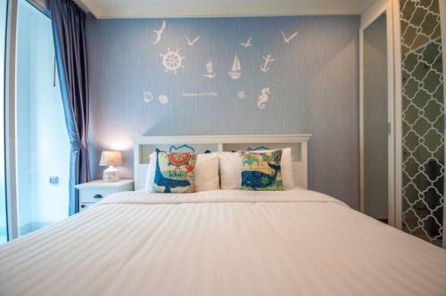 Postel nebo postele na pokoji v ubytování My Resort Condo Hua Hin F202