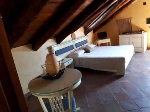 Tempat tidur dalam kamar di Tenuta Oliva