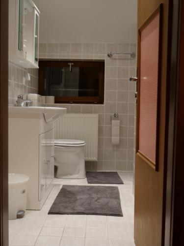 Koupelna v ubytování Urige Almhütte Innerkrems