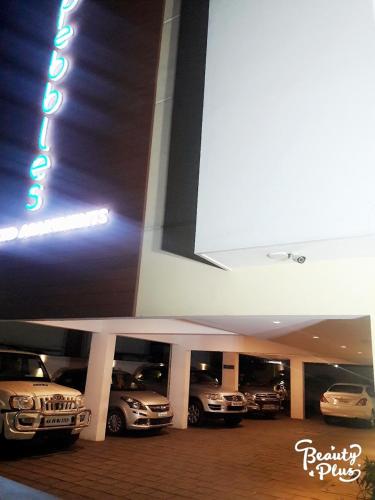 a group of cars parked in a car dealership at Pebbles in Chennai
