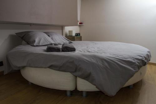 Кровать или кровати в номере B&B B³ Boat