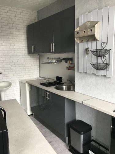 Kuchyň nebo kuchyňský kout v ubytování gite du moulin