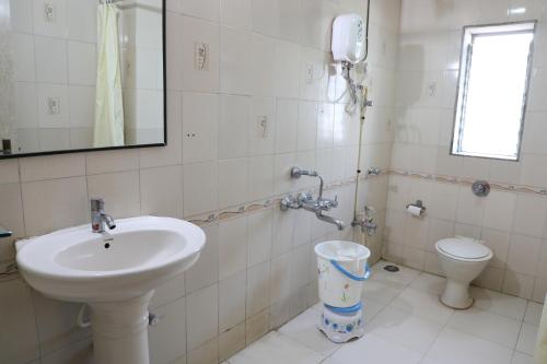 Koupelna v ubytování Hotel Jawahar