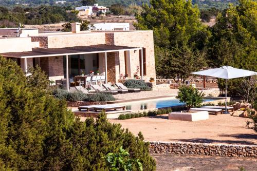 Zahrada ubytování Can Corda Formentera