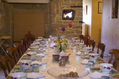 Restaurace v ubytování Chambres d'hôtes Les Charmettes