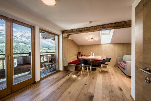 Posezení v ubytování Appartements Hubenhof