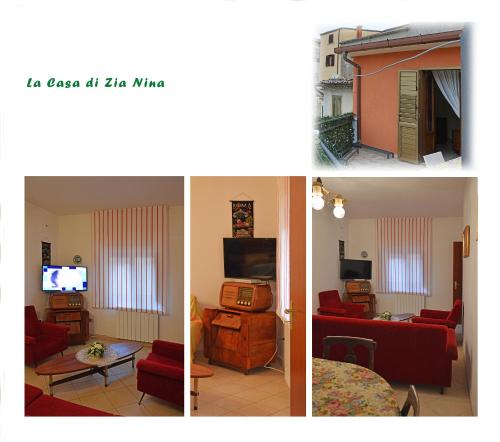 La Casa Di Zia Nina tesisinde bir televizyon ve/veya eğlence merkezi
