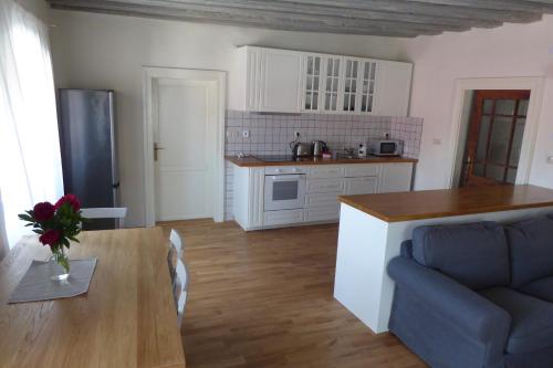 Dapur atau dapur kecil di Apartmány Scharffenberg
