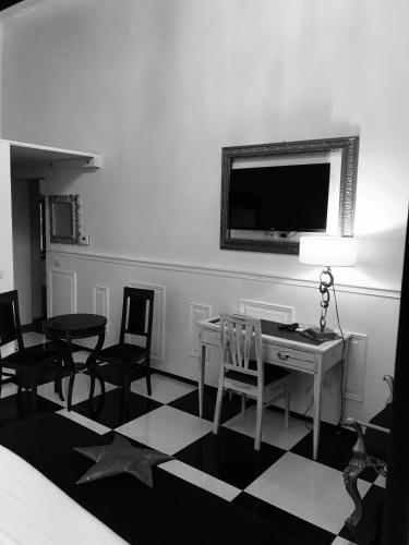 Ruang duduk di B&B dell'orologio