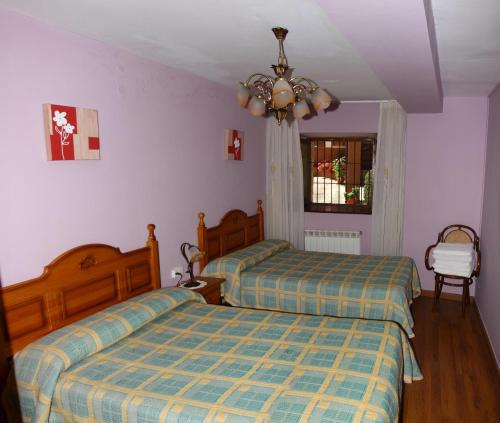 เตียงในห้องที่ Casa Bartolín