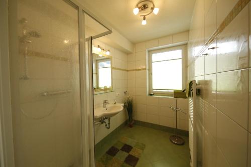 Koupelna v ubytování Appartement Helga