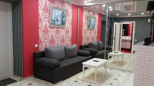 Posezení v ubytování Apartment on Yushchenka 5