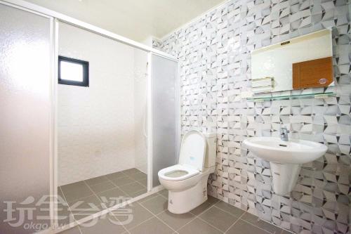 Koupelna v ubytování Shamuni B&B