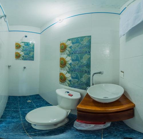 Kylpyhuone majoituspaikassa Hotel Arena Azul