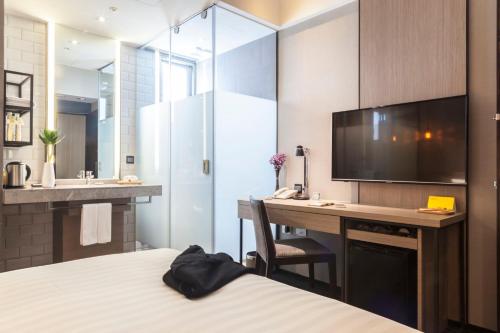Kuchyň nebo kuchyňský kout v ubytování Changyu Hotel