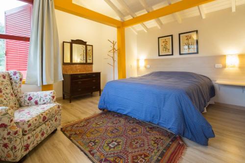 Postel nebo postele na pokoji v ubytování Pousada Chalés da Casa Centenária