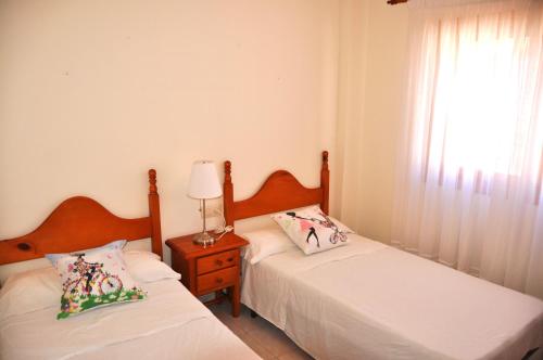 Cama o camas de una habitación en Santa Catarina