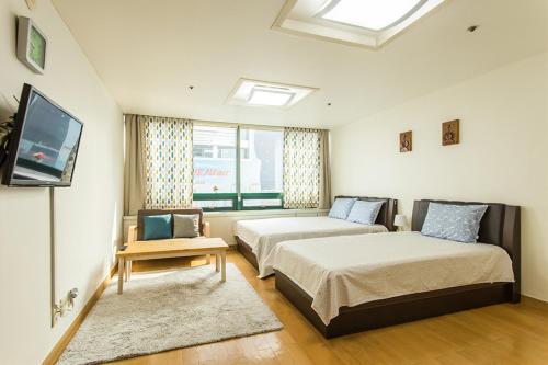 เตียงในห้องที่ SHseoul