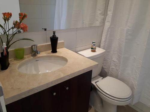 Koupelna v ubytování Departamento Atlántico Viña Del Mar