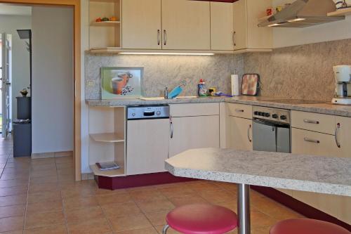Dapur atau dapur kecil di Ferienhaus Lüßvitz