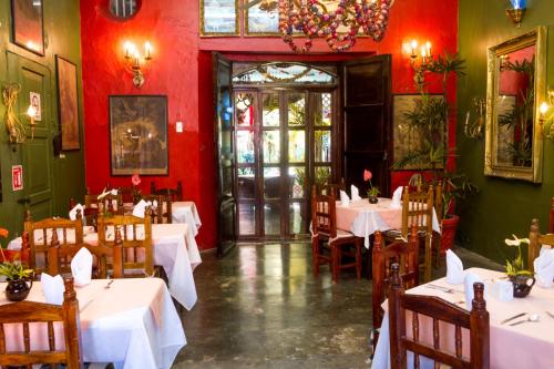 Restoranas ar kita vieta pavalgyti apgyvendinimo įstaigoje Hotel Boutique Casona Maya Mexicana