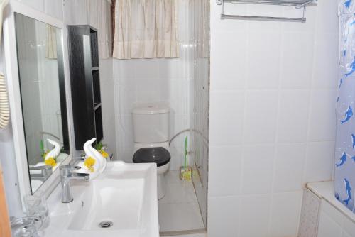 Ванная комната в Eusbett Hotel
