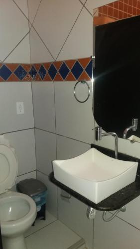 A bathroom at Pousada e Restaurante O Nativo
