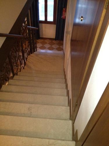 a flight of stairs in a building at Ca'Nova Alloggi in Campalto