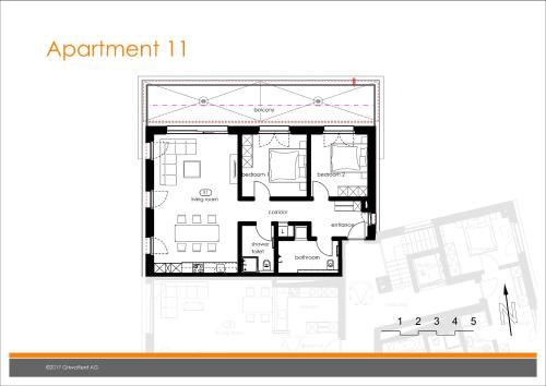Κάτοψη του Apartment Anemone - GRIWA RENT AG