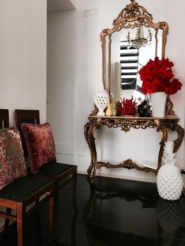 Ruang duduk di B&B dell'orologio