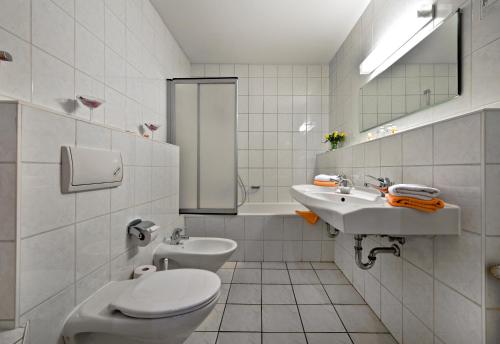 Koupelna v ubytování Hotel Katharinenhof
