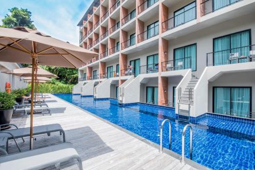 Bazén v ubytování Sugar Marina Hotel CLIFFHANGER Aonang nebo v jeho okolí