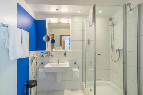 Koupelna v ubytování Hotel Bayrischer Hof