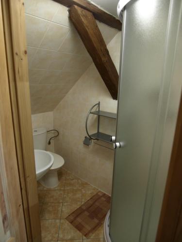 Koupelna v ubytování Hospůdka Na Perlíčku - Prdek