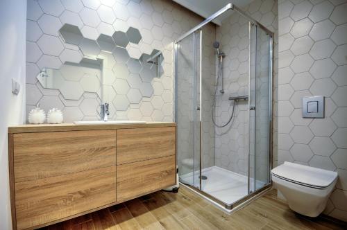 Ένα μπάνιο στο Apartamenty Nautica blisko plaży
