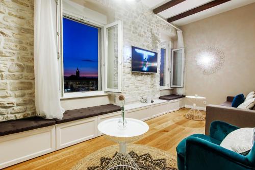 Χώρος καθιστικού στο Magic View Apartments