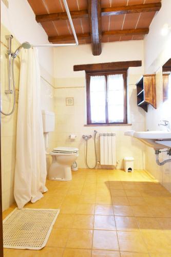 a bathroom with a toilet and a sink at Miralduolo in Ponte San Giovanni