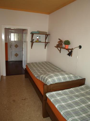 Guest House LUFT Sněžníkにあるベッド