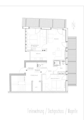 a floor plan of a house at Appartment Sattlerhof in Mutters