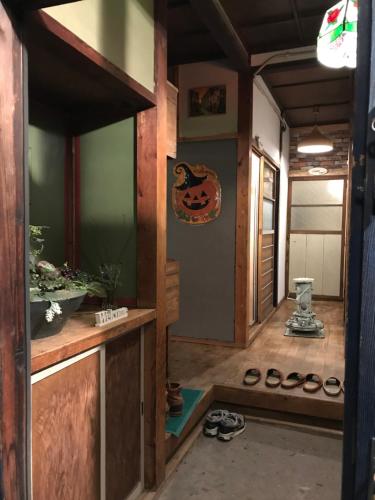 an inside view of a house with a room at Shabby House in Sapporo