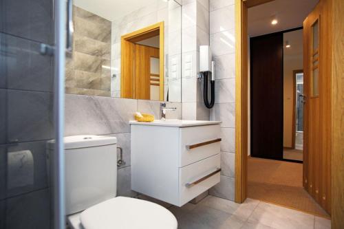 Koupelna v ubytování Inter Hotel