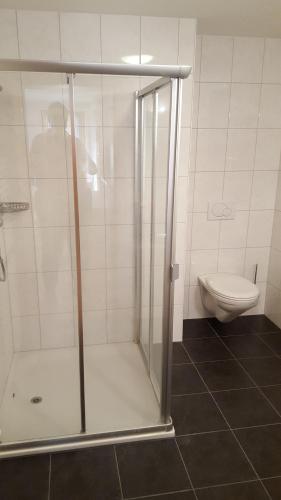 Kylpyhuone majoituspaikassa Suite mit Parkplatz Gebertingen