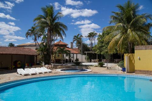 Bazén v ubytování Hotel Morada das Águas nebo v jeho okolí