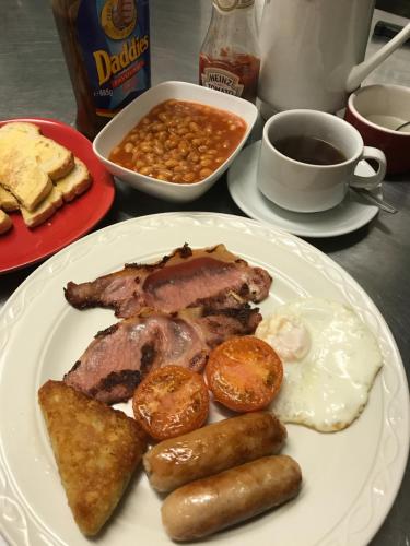 Mad på bed and breakfast-stedet eller i nærheden