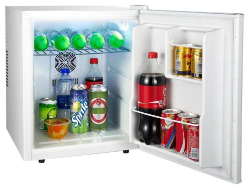 an open refrigerator filled with drinks and soda at B&B MaryGrace in Alghero
