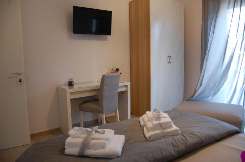 Posteľ alebo postele v izbe v ubytovaní B&B da Francesco
