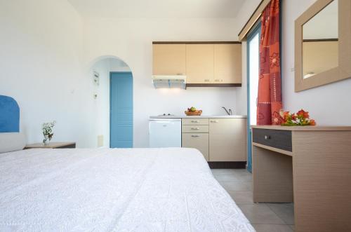 Η κουζίνα ή μικρή κουζίνα στο Apartments Naxos Camping